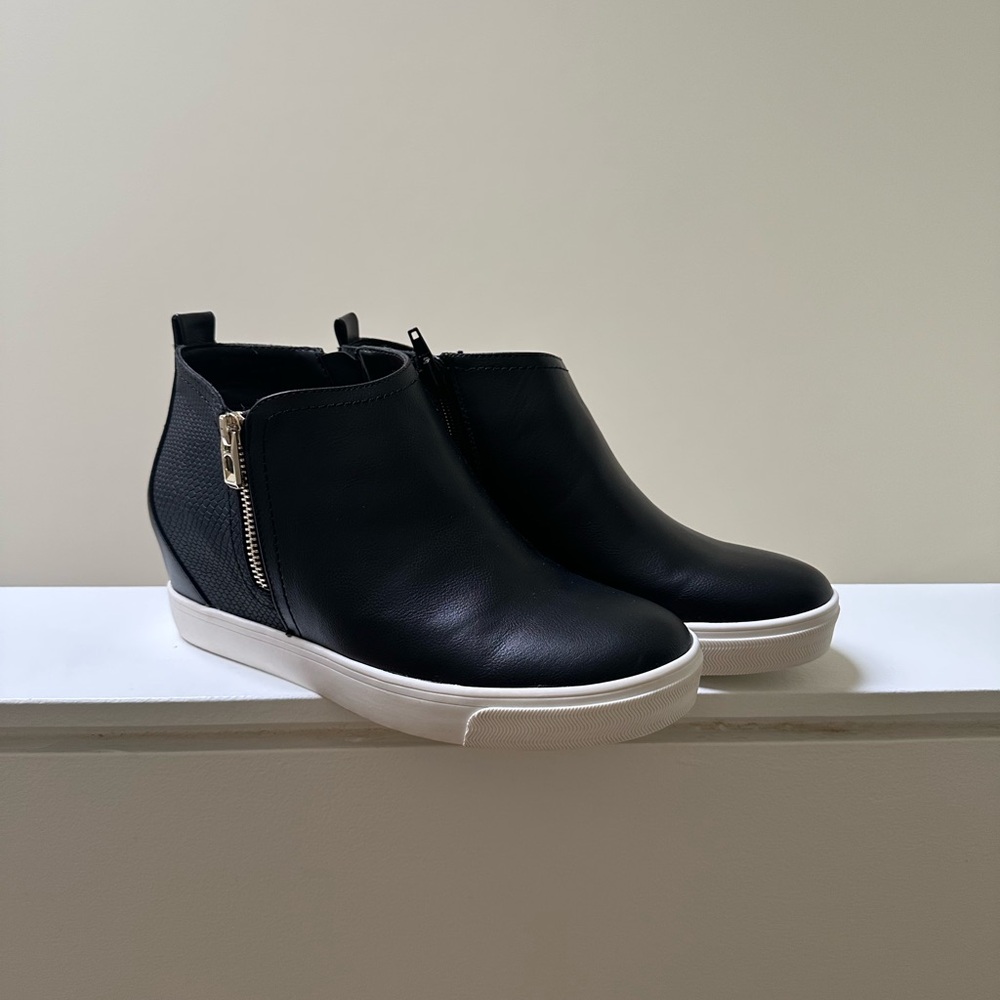 Call It Spring ‘Dania’ Black Ankle Boots with Side Zipper